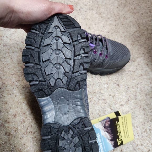 Women's Gray & Purple Hiking Shoes size 7 - Picture 4 of 6